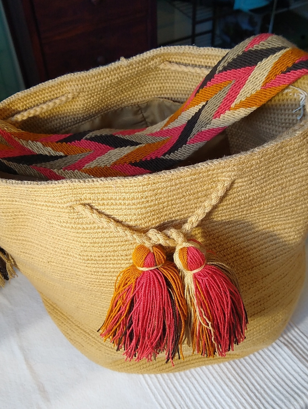 handmade woven beach/vacation/bucket tote